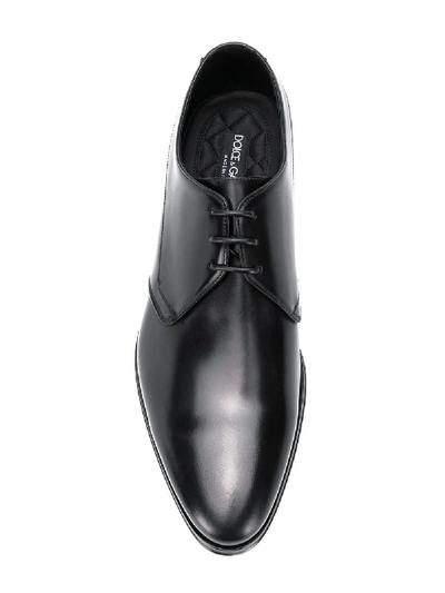 Shop Dolce & Gabbana Calf Leather Derby In Black