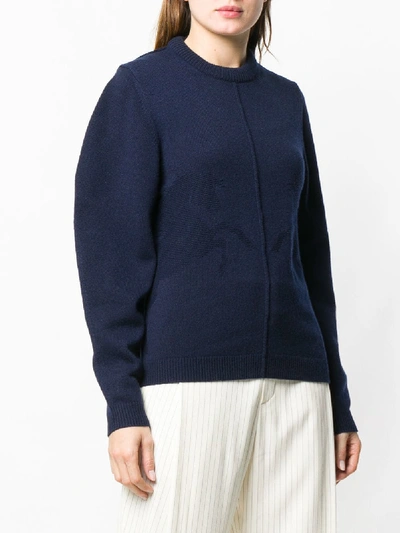 Shop Chloé Cashmere Crewneck Sweater In Blue