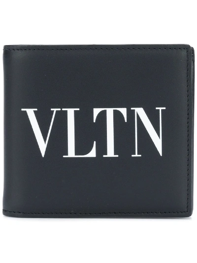 Shop Valentino Vltn Billfold Wallet In Black