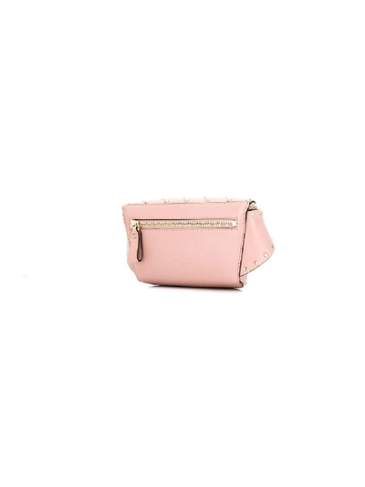 Shop Valentino Rockstud Spike Leather Belt Bag In Pink