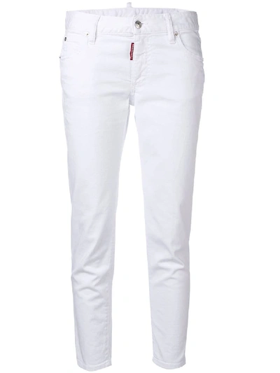 Shop Dsquared2 Skinny Denim Jeans In White