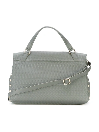 Shop Zanellato Medium Postina Handbag In Grey