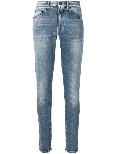 Shop Saint Laurent Denim Cotton Jeans In Blue