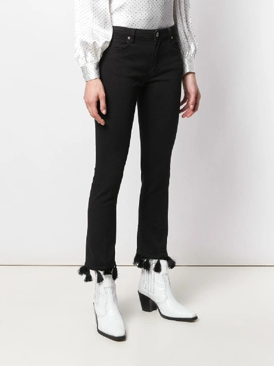 Shop Dondup Ollie Jeans With Tassels In Black