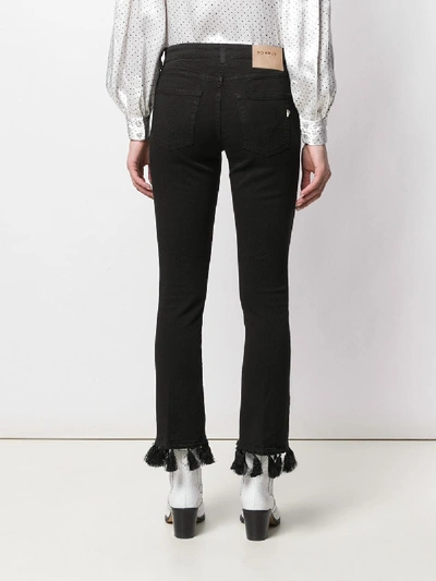 Shop Dondup Ollie Jeans With Tassels In Black