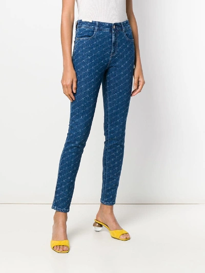 Shop Stella Mccartney High Waist Skinny Jeans In Blue