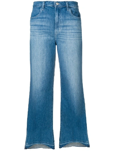 Shop J Brand High Rise Cropped Joan Jeans In Blue