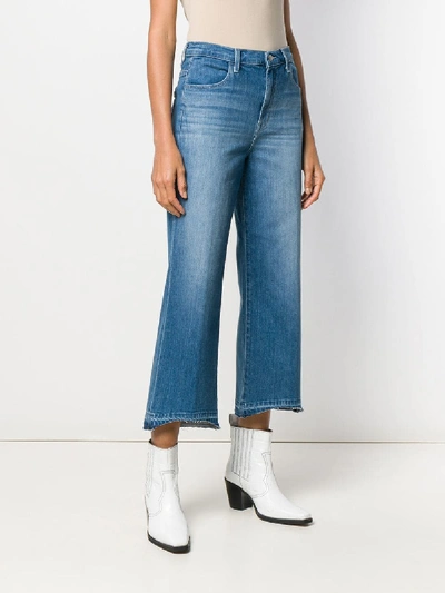 Shop J Brand High Rise Cropped Joan Jeans In Blue