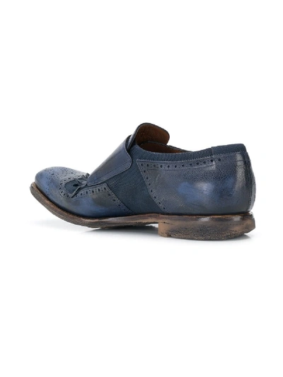 Shop Church's Leather Monk-strap Shoes In Blue