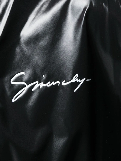 Shop Givenchy Oversized Hooded Jacket In Black