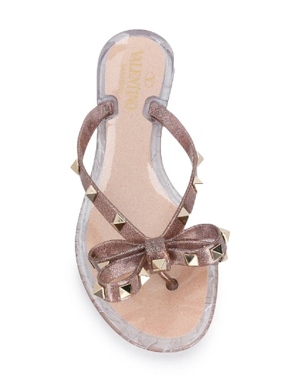 Shop Valentino Rockstud Flip Flops