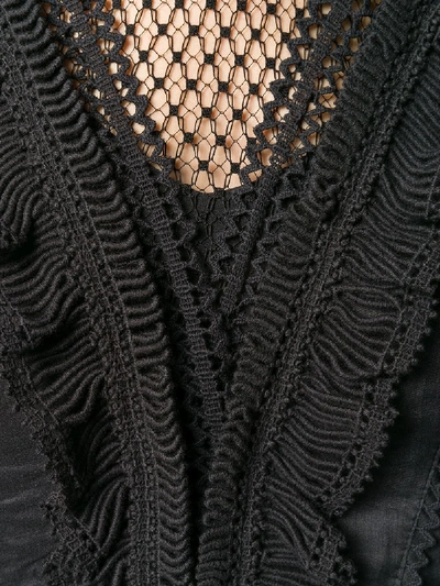 Shop Isabel Marant Rowina Silk Dress In Black