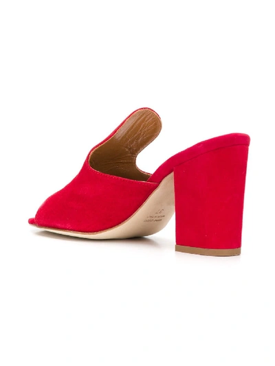 Shop Paris Texas Leather Mules In Red