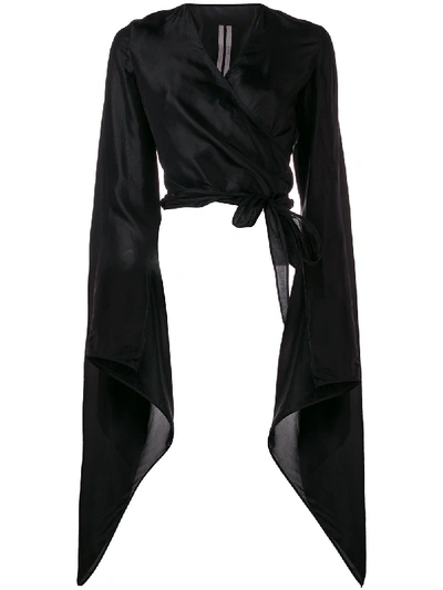 Shop Rick Owens Wrapped Mercury Top In Black