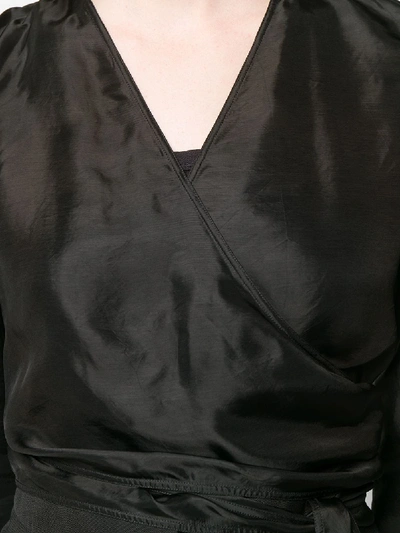 Shop Rick Owens Wrapped Mercury Top In Black