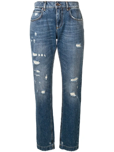 Shop Dolce & Gabbana Denim Cotton Jeans In Blue