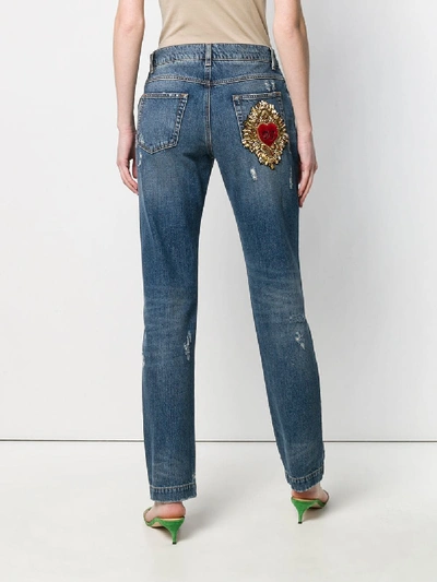 Shop Dolce & Gabbana Denim Cotton Jeans In Blue