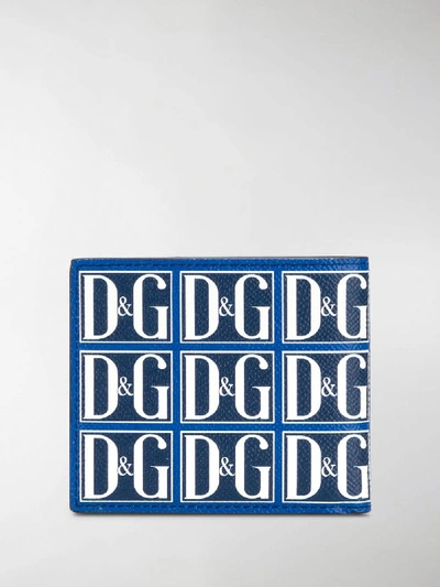 Shop Dolce & Gabbana Logo Wallet In Blue