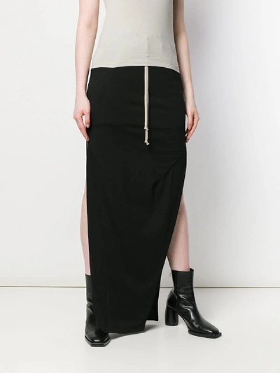 Shop Rick Owens Dirt Skirt In Black