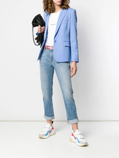 Shop Stella Mccartney Skinny Cotton Jeans In Blue