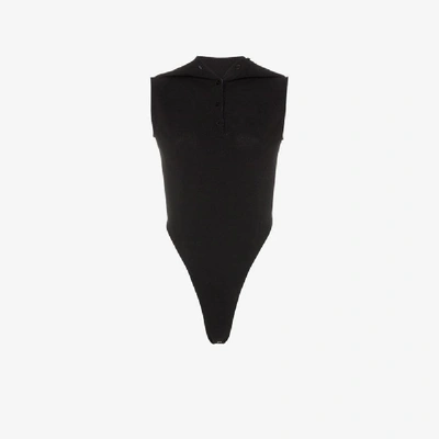 Shop Y/project Cotton Polo Body In Black