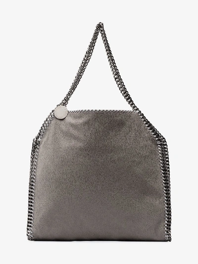 Shop Stella Mccartney Falabella Small Tote Bag In Grey