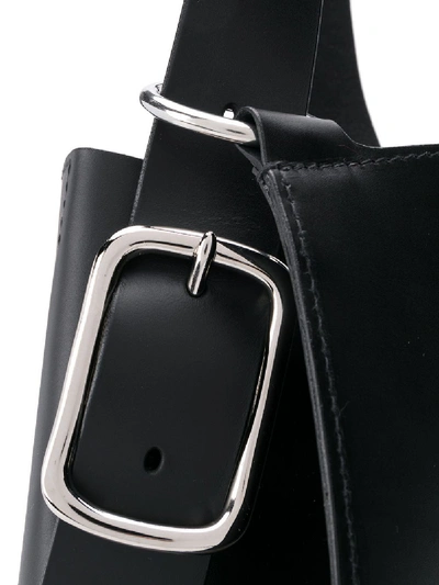 Shop Venczel Taeo Leather Shoulder Bag In Black
