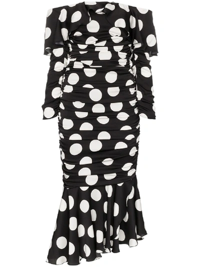 Shop Dolce & Gabbana Silk Dress In Black