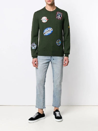 Shop Dolce & Gabbana Crewneck Sweater In Green