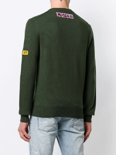 Shop Dolce & Gabbana Crewneck Sweater In Green