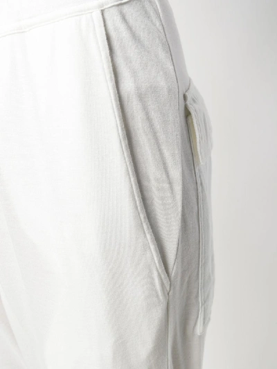 Shop Rick Owens Drawstring Cropped Trousers In White