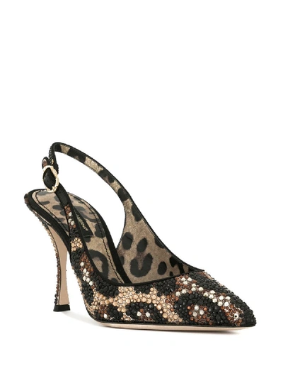 Shop Dolce & Gabbana Leopard Printed Pumps