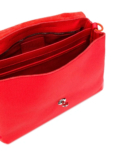 Shop Zanellato Postina Leather Shoulder Bag In Red