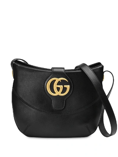 Shop Gucci Arli Leather Handbag In Black