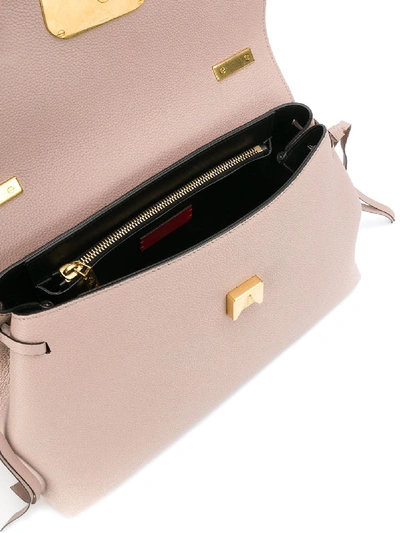 Shop Valentino Vring Leather Chain Bag In Pink