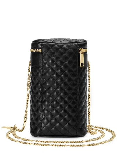 Shop Gucci Leather Beltbag In Black