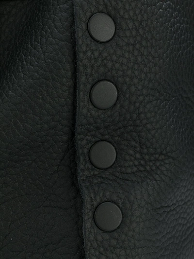 Shop Zanellato Postina Leather Shoulder Bag In Black