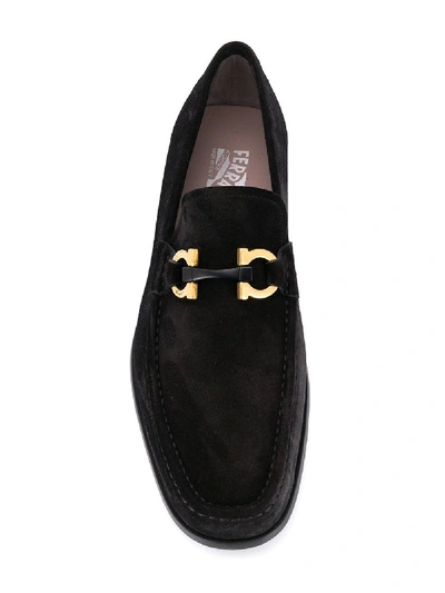 Shop Ferragamo Loafer In Leather In Black