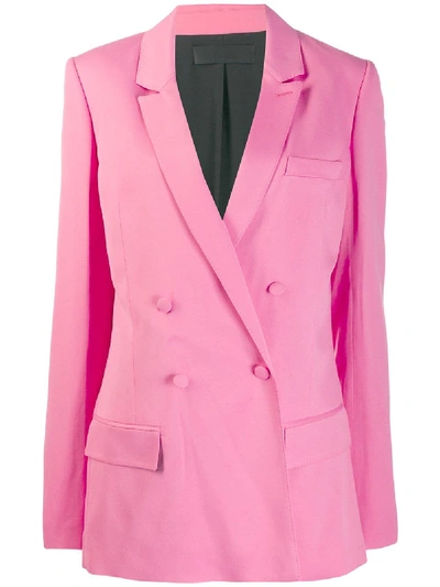 Shop Haider Ackermann Double Breasted Jacket In Pink