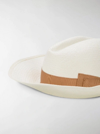 Shop Borsalino Claudette Hat In White
