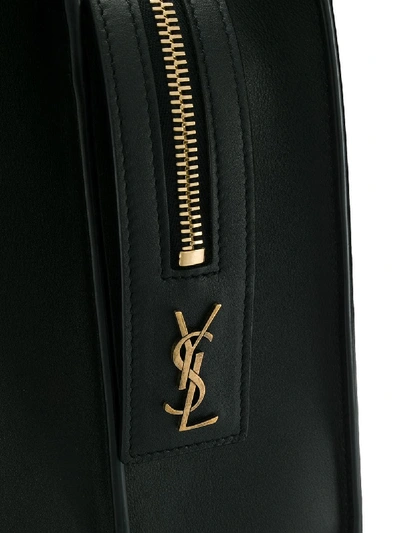 Shop Saint Laurent East Side Leather Shoulder Bag In Black