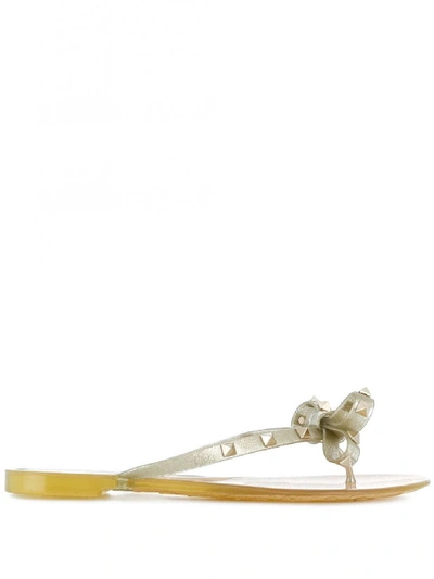 Shop Valentino Rockstud Flip Flops