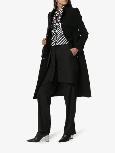 Shop Givenchy Wool Coat In Black