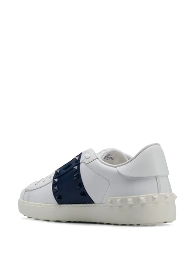 Shop Valentino Rockstud United Sneakers In White