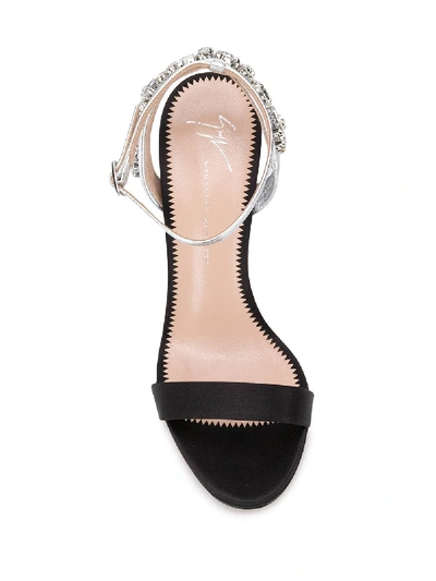 Shop Giuseppe Zanotti Alien High Heels Sandals In Black