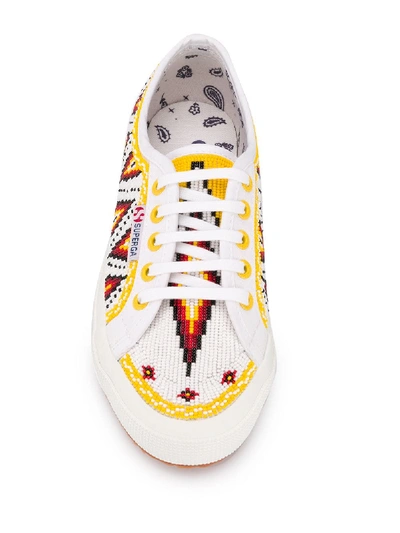 Alanui X Superga Embroidered Sneakers In Multicoloured | ModeSens