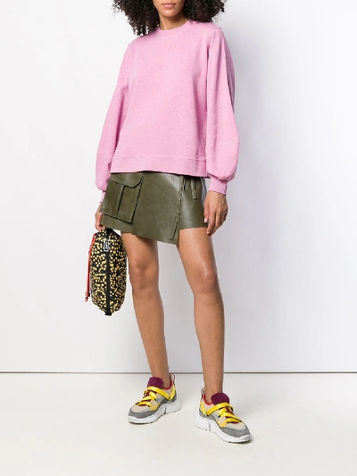 Shop Ganni Isoli Sweater In Pink