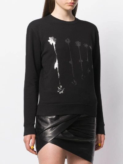 Shop Saint Laurent Cotton Sweater In Black
