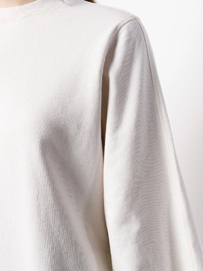 Shop Ganni Isoli Sweater In White
