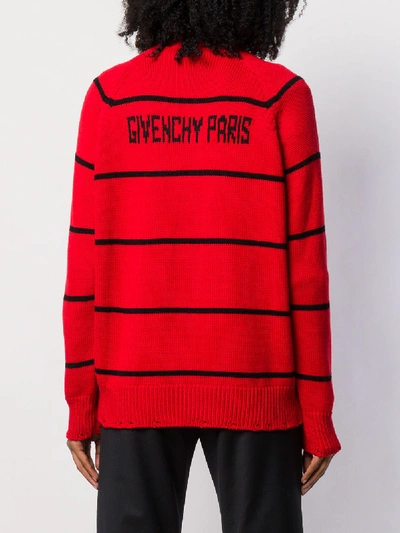 Shop Givenchy 4g Logo Wool Jumper In Red